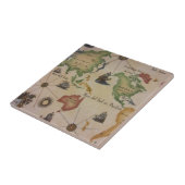 Carreau Carte mondiale Pacifique (Côté)