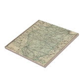 Carreau Carte officielle de chemin de fer de l'Illinois (Côté)