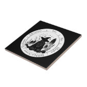 Carreau Carte Pendulaire pour sorcière noire et blanche (Côté)