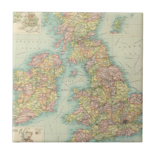 Carreau Carte politique d'îles britanniques