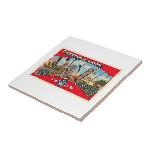 Carreau Carte postale Austin Texas TX Vintage