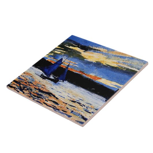 Carreau Carte postale Gloucester Sunset (Côté)