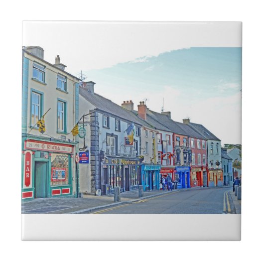 Carreau Carte postale Kilkenny Street Tom Wurl (Devant)