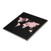 Carreau Carte rose et noire (Côté)