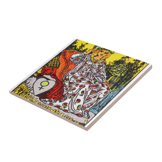 Carreau Carte Tarot Empress (Côté)