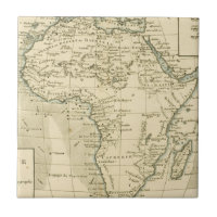 Carte vintage de l'Afrique