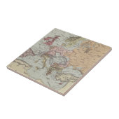 Carreau Carte vintage de l'Europe (Côté)