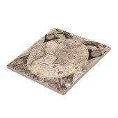 Carreau Carte vintage du monde (Côté)