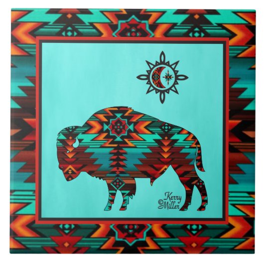 Carreau CARTEAU CÉRAMIQUE DE Buffalo-Sud-Ouest (Devant)