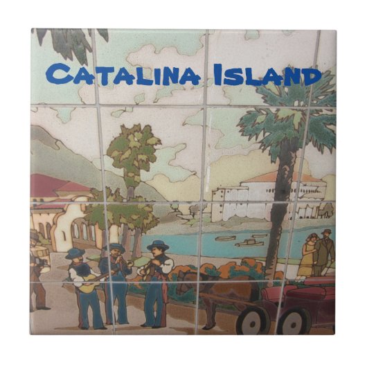 CARREAU CARTEAUX CÉRAMIQUES DE L'ÎLE CATALINA (Devant)