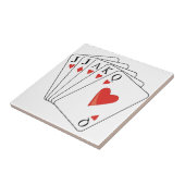 Carreau Cartes de jeu Euchre (Côté)