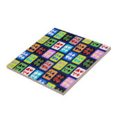 Carreau Cartes de jeu funky Poker Solitaire Pique (Côté)