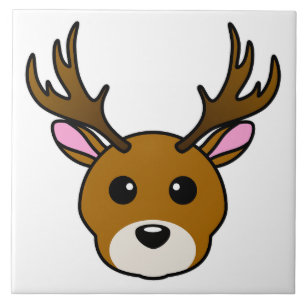 Carreau Cartoon Deer