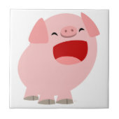 Carreau Cartoon mignon chantant Carrelage de porc (Devant)