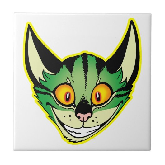 Carreau Cartouche de chat fluorescent (Devant)