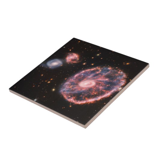 Carreau Cartwheel Galaxy JWST James Webb Télescope spatial (Côté)