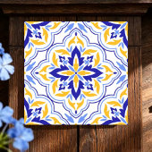 Carreau Casa Valencia Amber Medallion Mediterranean