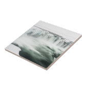 Carreau Cascade de Godafoss, hiver, Islande (Côté)