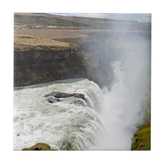 Carreau Cascade de Gullfoss - sud-ouest de l'Islande (Devant)