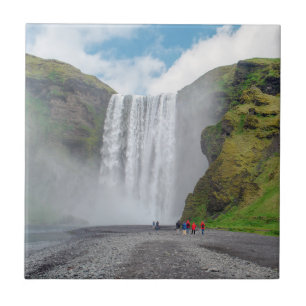 Carreau Cascade de Skogafoss - village de Skogar, Islande