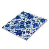 carreau cascade fleur bleue (Côté)