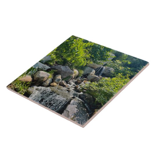 Carreau Cascade forestière | verdure forestière (Côté)