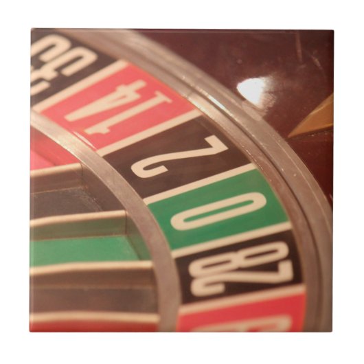 Carreau Casino Roulette Roulette Roulette Roue Vintage Sty (Devant)