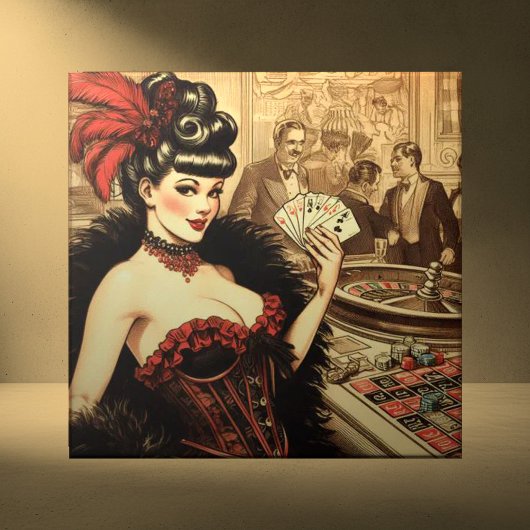 Carreau Casino vintage fille