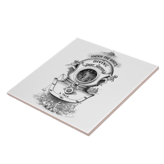 Carreau Casque antique de plongée (Côté)