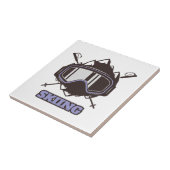 Carreau Casque de ski cool (Côté)