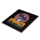 Carreau casquette d'été crâne (Côté)