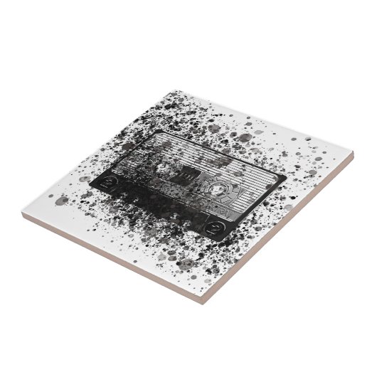 Carreau Cassette audio rétro (Côté)