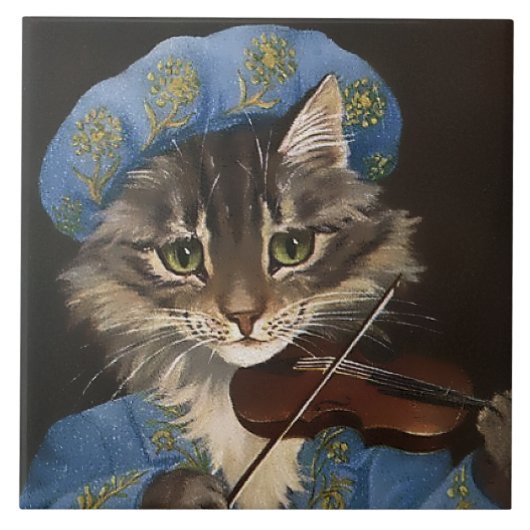 Carreau « Cat and the Fiddle » par GL Barnes (Devant)