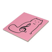 CARREAU CAT ET MUSIQUE NOTE (Côté)