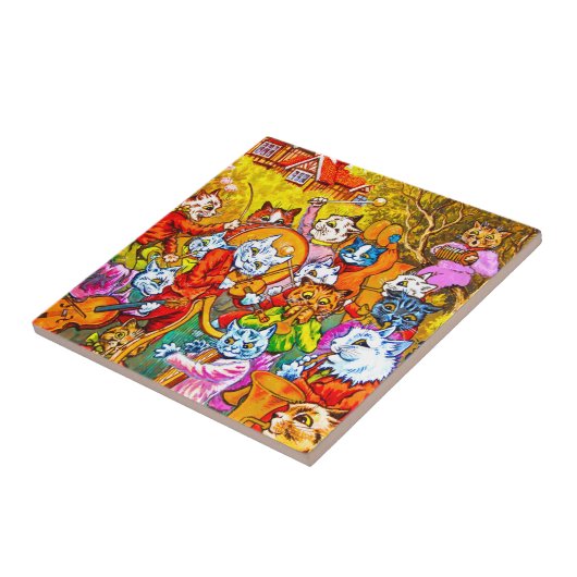 Carreau Cat Musical Band (Côté)