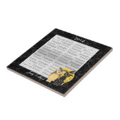 Carreau Cat & Owl Halloween Carrelage Mariage en céramique (Côté)