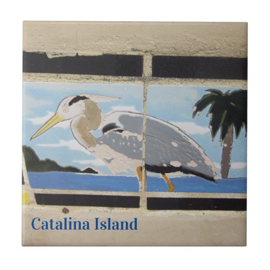 CARREAU CATALINA ISLAND CERAMIC TILE BIRD OF CATALINA (Devant)