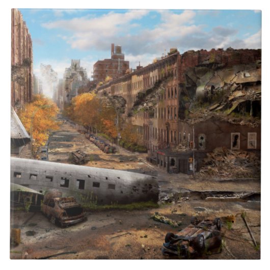 Carreau Catastrophe - New York, NY - Pas de virage à gauch (Devant)