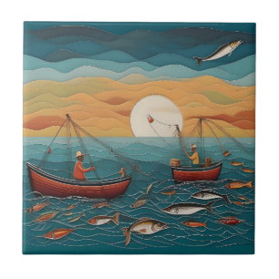 Carreau Catch Of The Day Fishing Art,
