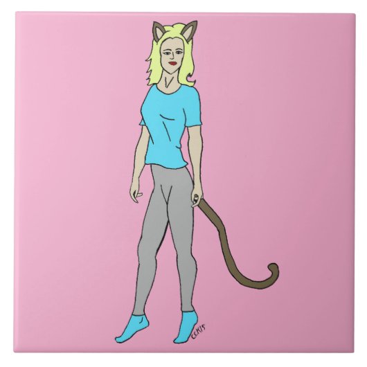 Carreau catgirl (Devant)