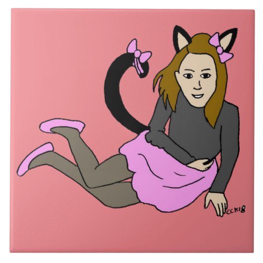 Carreau catgirl (Devant)