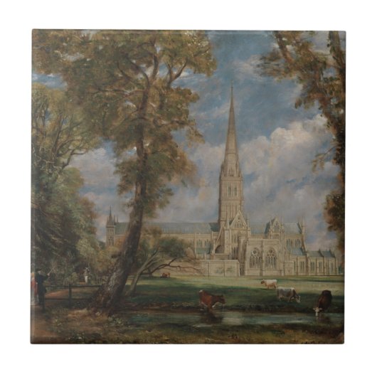 Carreau Cathédrale de John Constable | Salisbury du Bish (Devant)