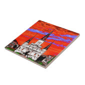 Carreau Cathédrale, Nouvelle-Orléans, Couleurs fauvistes (Côté)