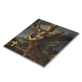 Carreau Catholique Saint Michel l'Archange Ajouter Verse (Côté)