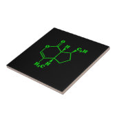 Carreau Catnip Nepetalactone Formule chimique moléculaire (Côté)