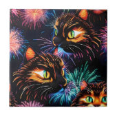 Carreau Cats Fireworks (Devant)