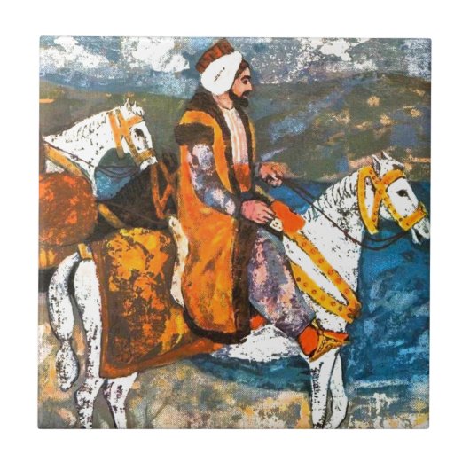 Carreau Cavalier arabe (Devant)