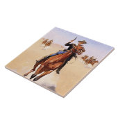 Carreau Cavalier des Plaines (Cavalier de cheval Cowboy) (Côté)