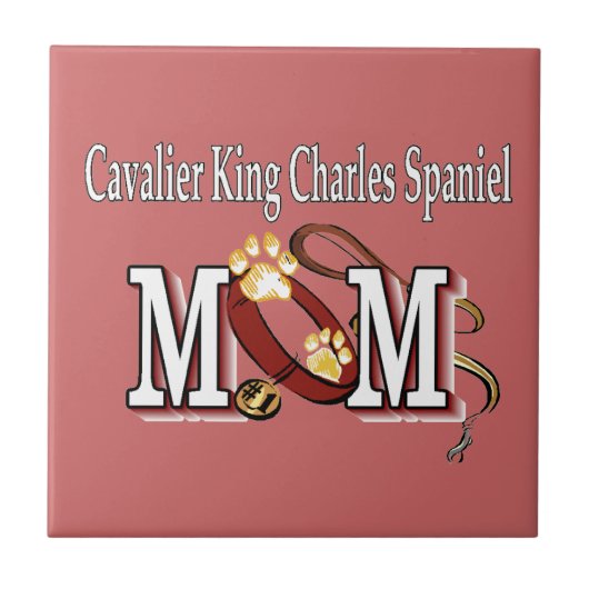 Carreau Cavalier King Charles Spaniel Maman Cadeaux (Devant)