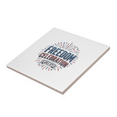 Carreau Célébration de la liberté 4 juillet Conception de (Côté)